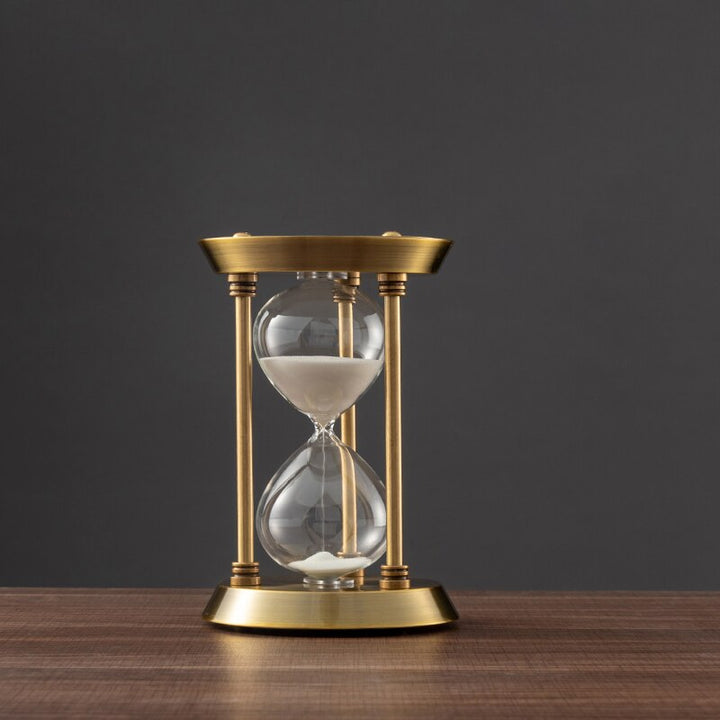 BowLift | 3/5/10 Minutes Retro Metal Craft Hourglass Pendulum Home Office Desktop Arrangement Ornament Sand Timer Sand Glass Decoration