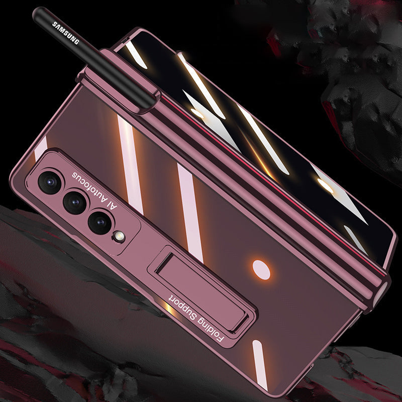 Samsung foldable phone case with integrated film