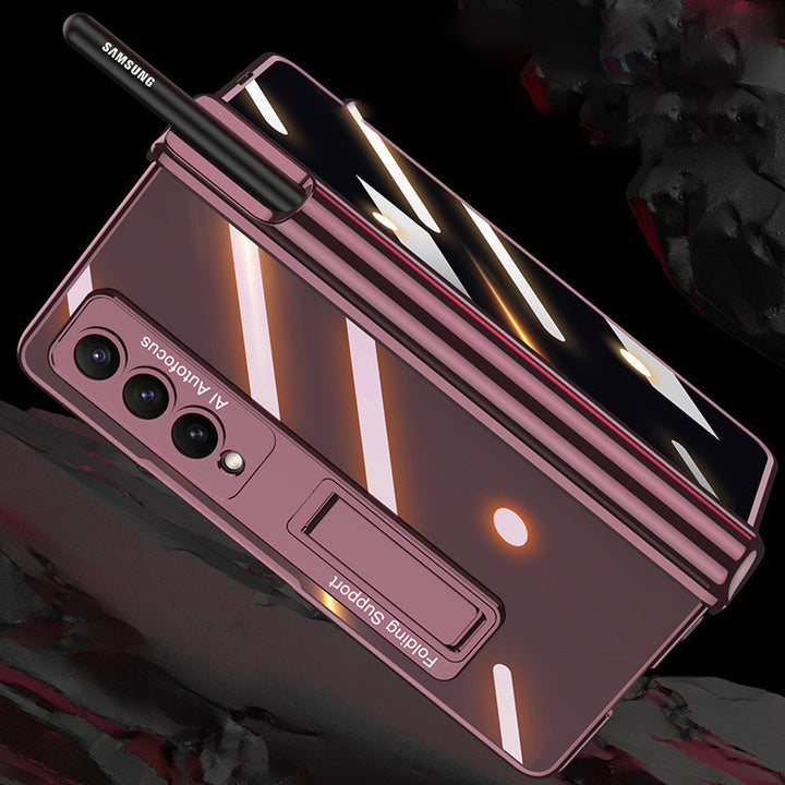 Samsung foldable phone case with integrated film
