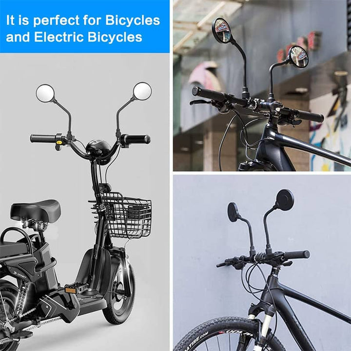 FlexiView bicycle mirror with long bracket |