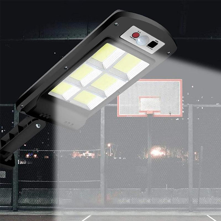 200W Outdoor Solar LED Lamp with Remote Control, Motion and Twilight Sensor