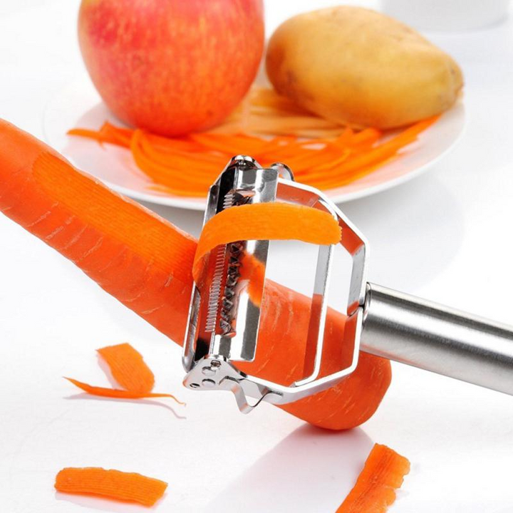 BowLift | Ultra-sharp stainless steel multifunctional vegetable peeler &amp; julienne cutter