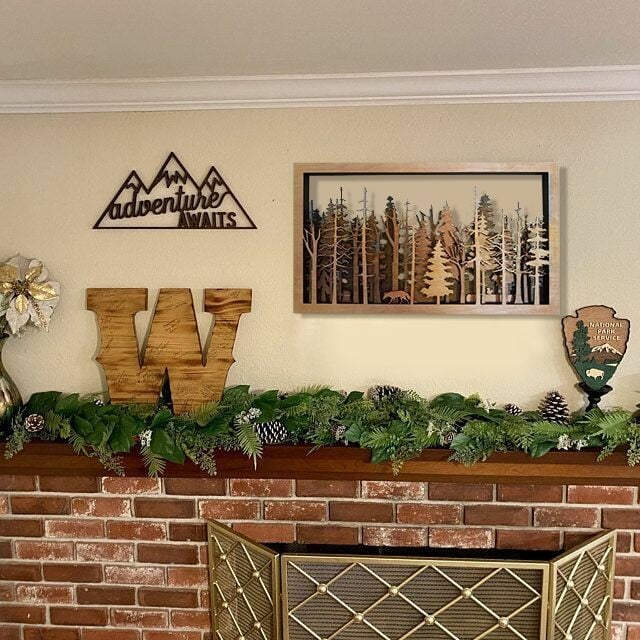 BowLift | Wall Decor - WoodForrest 3D - Enchanting Forest Scene - Fox &amp; Tree Shadow