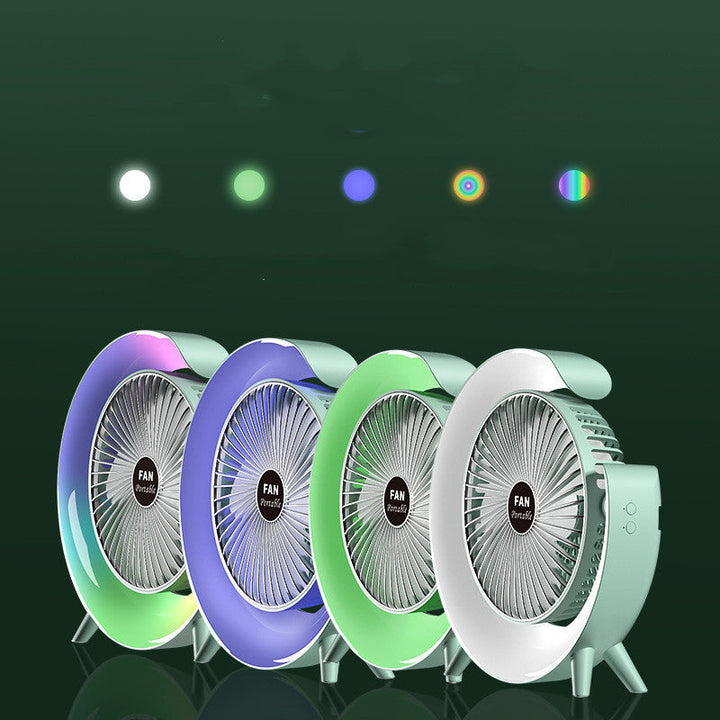 USB-Charging Night Light Mini Fan |