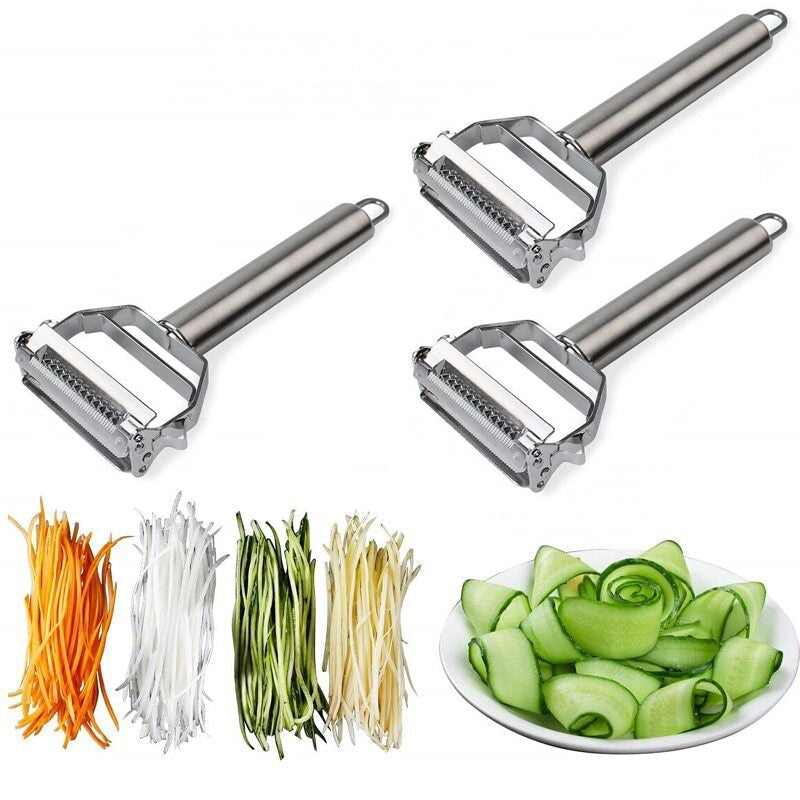BowLift | Ultra-sharp stainless steel multifunctional vegetable peeler &amp; julienne cutter