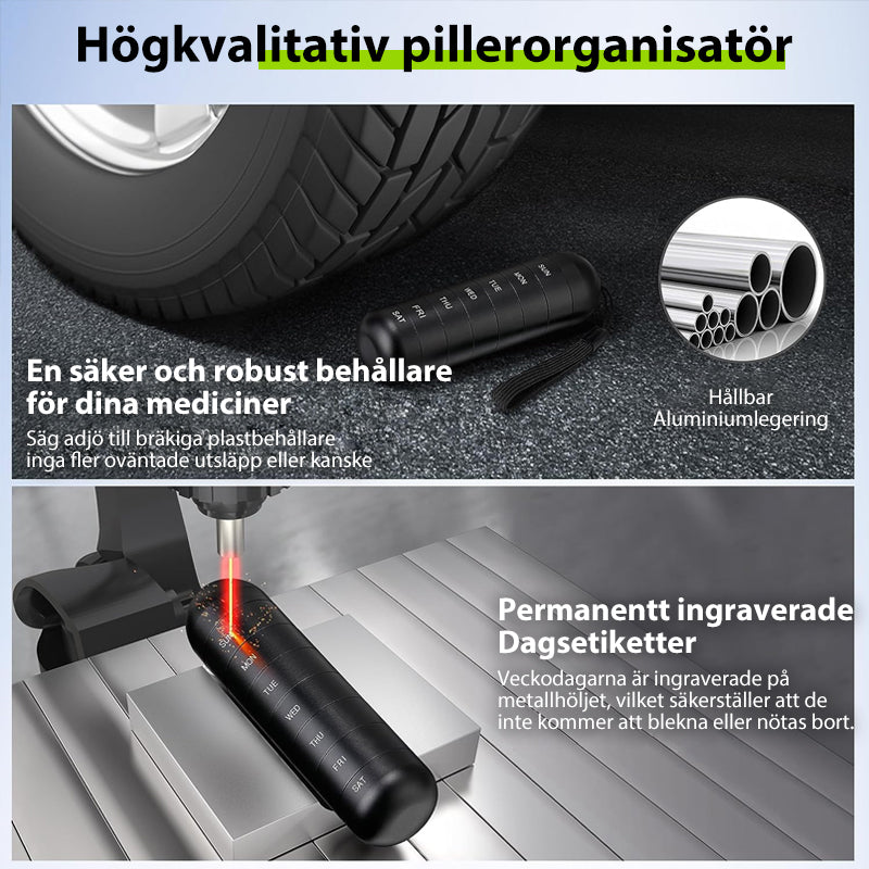 BowLift | 7-Day Portable Pill Organizer for Travel