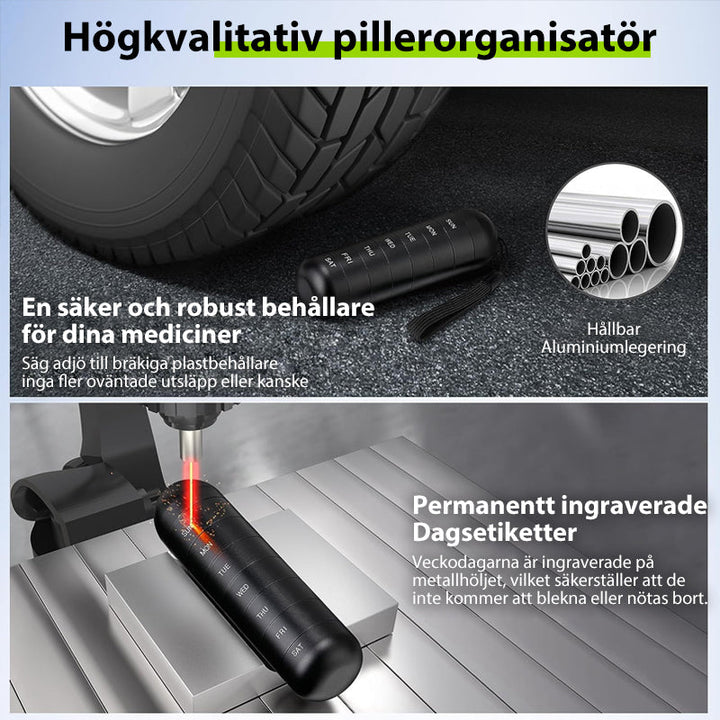BowLift | 7-Day Portable Pill Organizer for Travel