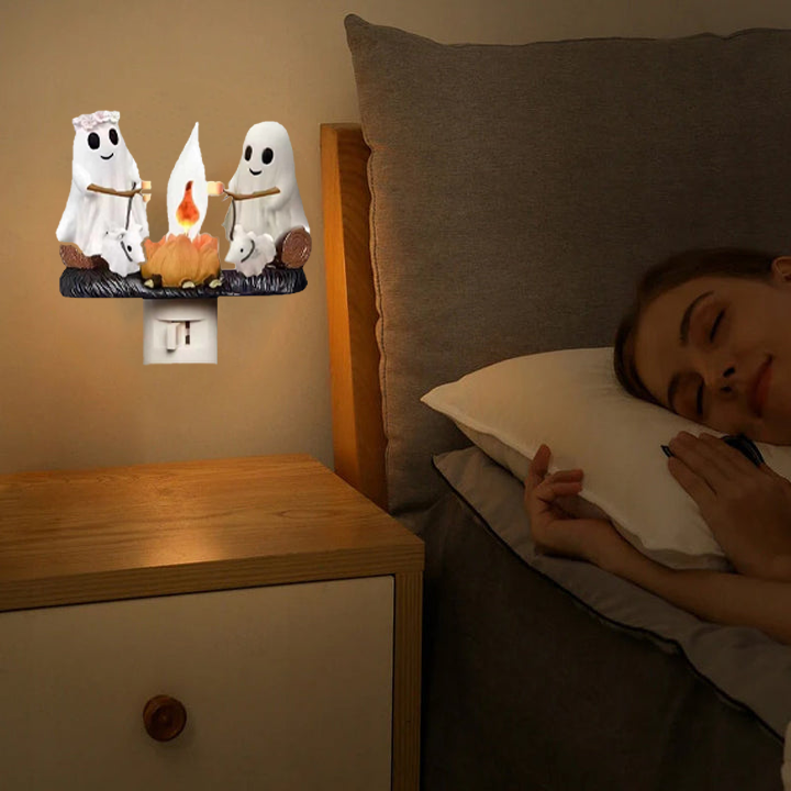 Ghost fire with flickering night light  ️‍