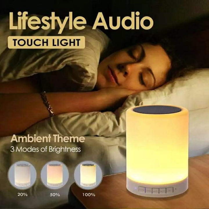 colourful LED Night Light Bluetooth Touchpad Wireless Speaker