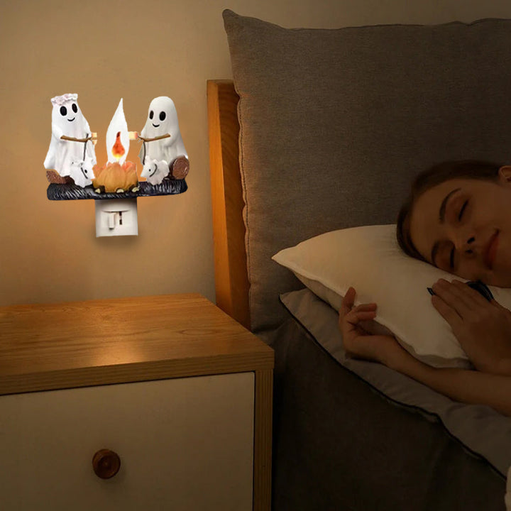 Ghost fire with flickering night light  ️‍