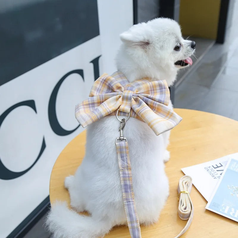 Aurélien Harness – Stylish Dog Harness with Bow Bowlift