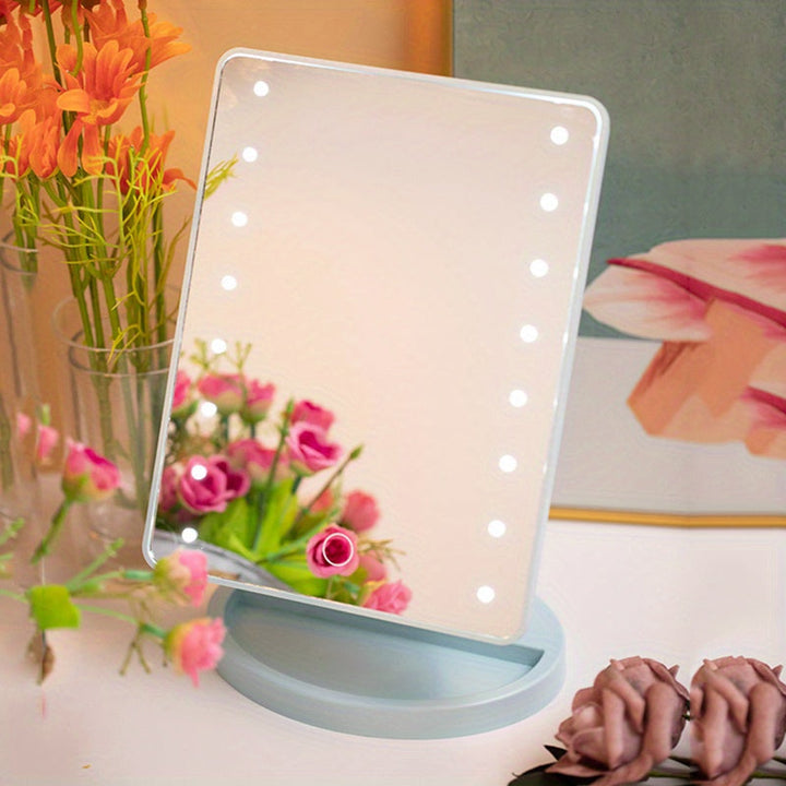 GlowMirror – Portable Makeup Mirror with LED Lighting