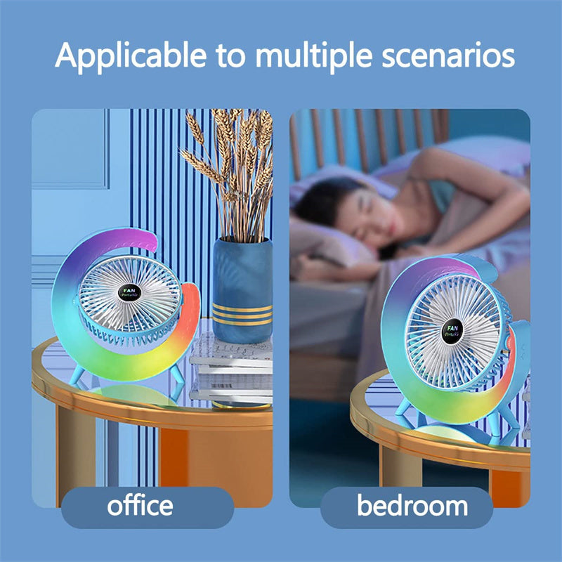 USB-Charging Night Light Mini Fan |
