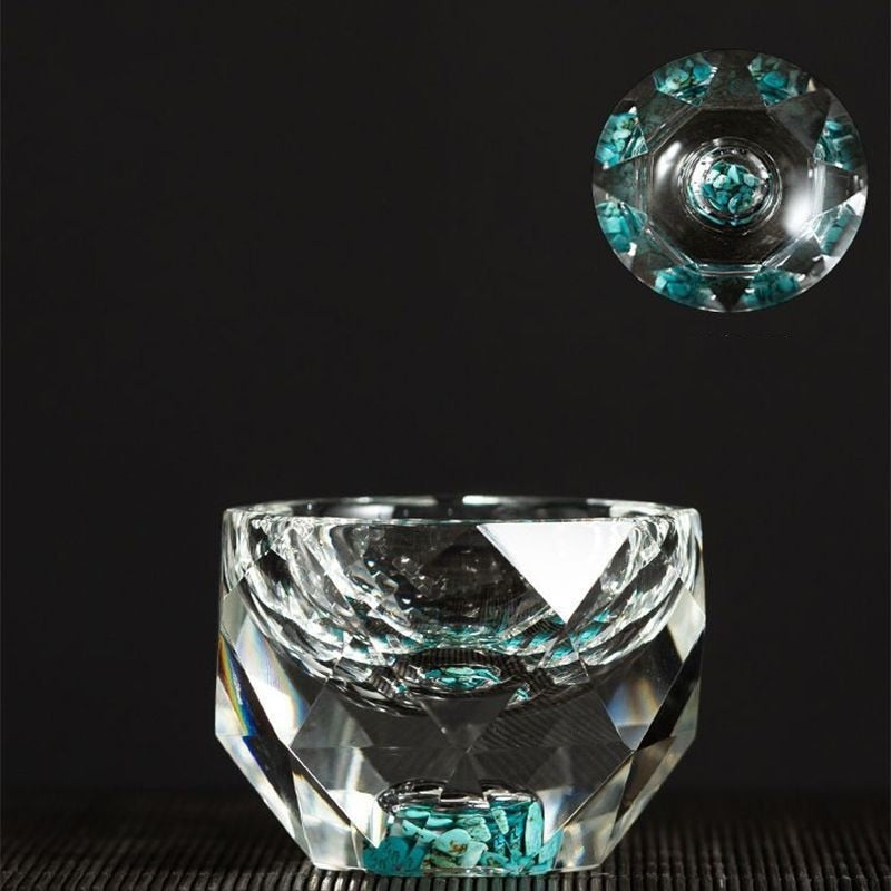 BowLift | 50ml diamond-cut crystal drinking glasses vodka shot glasses wine glasses whiskey glasses spirits sake soju brandy tea cup
