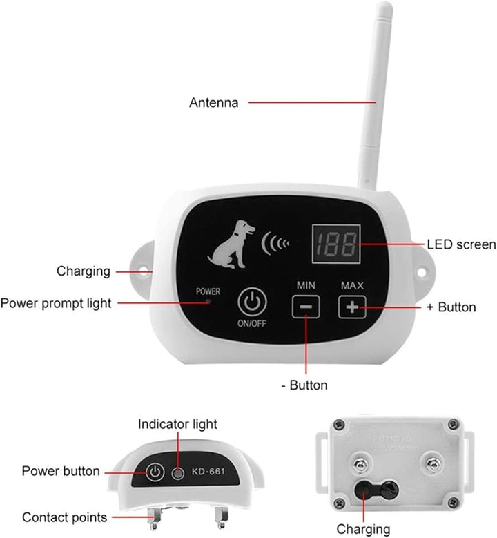 BowLift | Wireless Dog Fence Collar System | Waterproof, Rechargeable &amp; Ideal for Home Training and Outdoor Adventures