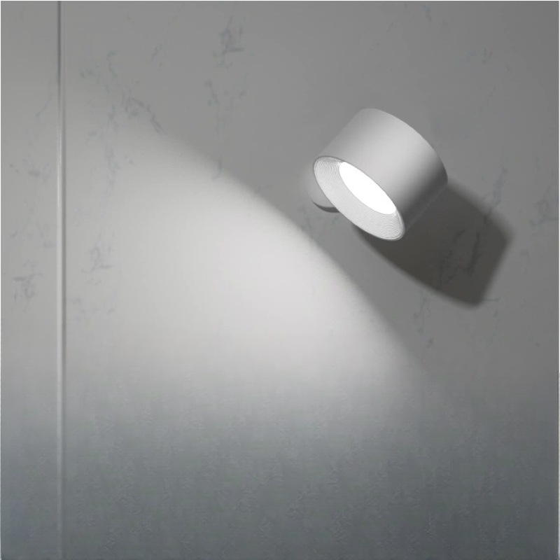 LED Wall Lights, Wall-mounted Lamps with Rechargeable Battery, 3 colour Temperatures &amp; 3 Brightness Levels, 360° Rotatable Magnetic Ball, Wireless Wall Lights for Study, Reading, Nightstand