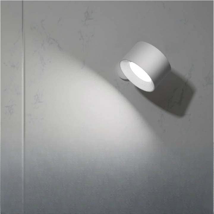 LED Wall Lights, Wall-mounted Lamps with Rechargeable Battery, 3 colour Temperatures &amp; 3 Brightness Levels, 360° Rotatable Magnetic Ball, Wireless Wall Lights for Study, Reading, Nightstand