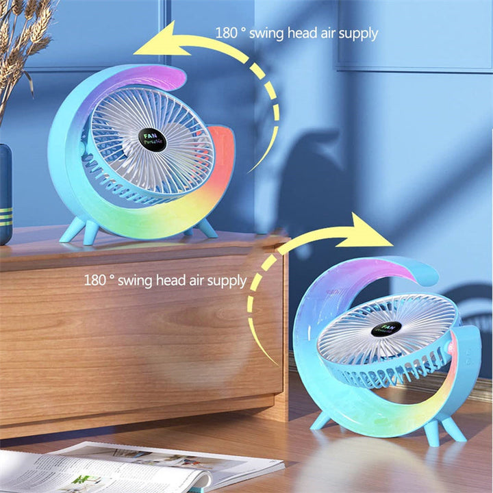 USB-Charging Night Light Mini Fan |