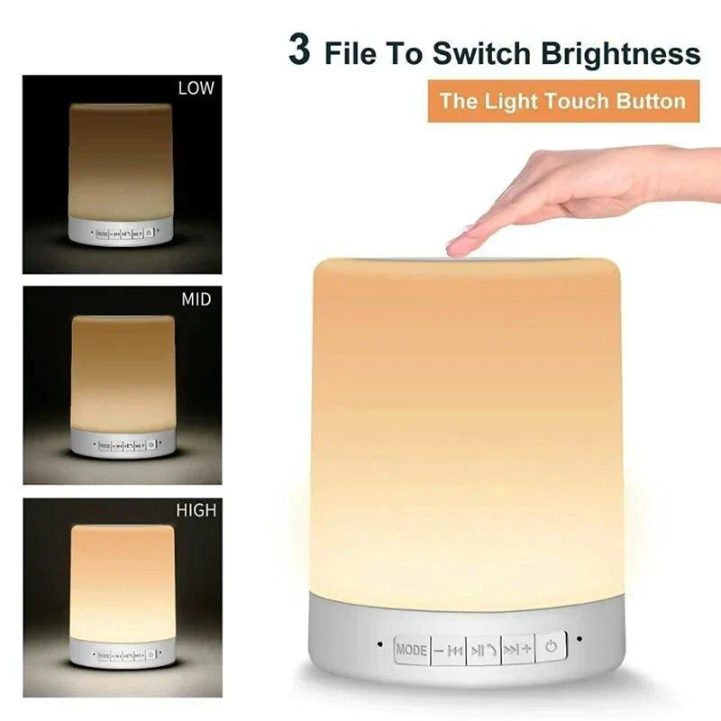 colourful LED Night Light Bluetooth Touchpad Wireless Speaker