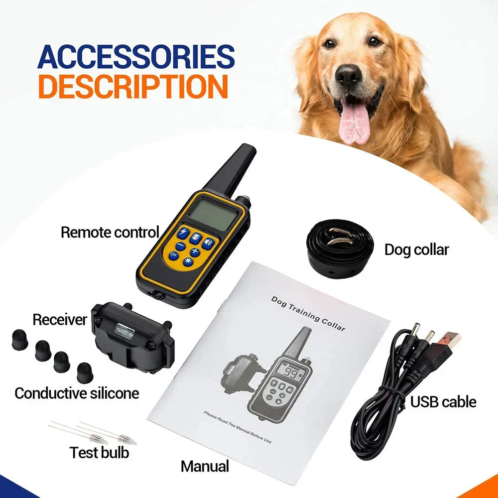 BowLift | 800M Rechargeable Electric Dog Training Collar | Waterproof, Remote Control &amp; Ideal for Effective Dog Training