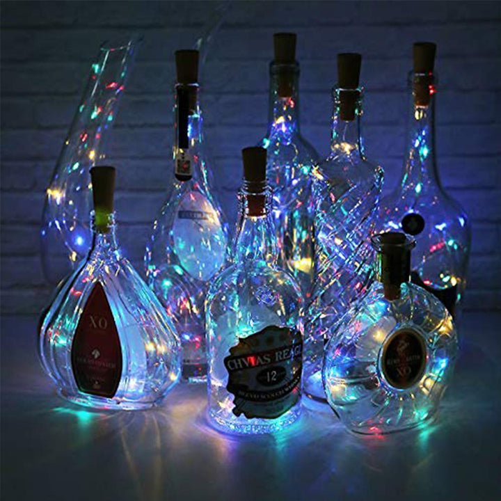 5 pieces LED bottle light night light made of cork gift decoration |