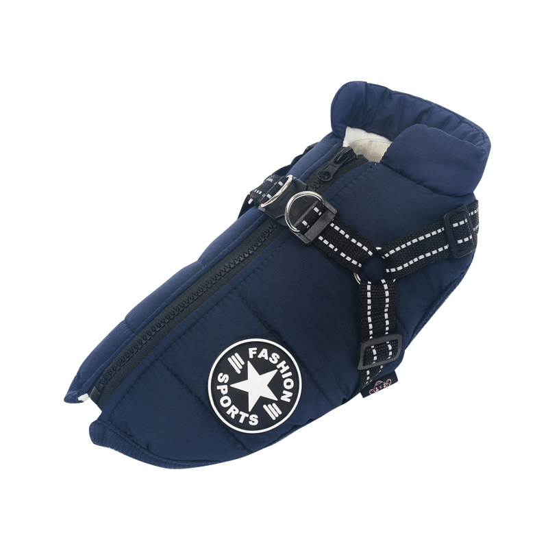 Winter Dog Jacket with Harness | Bowlift
