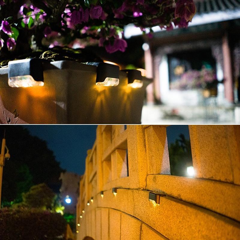 Waterproof Stair Solar Lights for Outdoors (4 pieces)