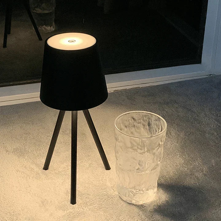 Nordic tripod table lamp - Stylish wireless LED night light