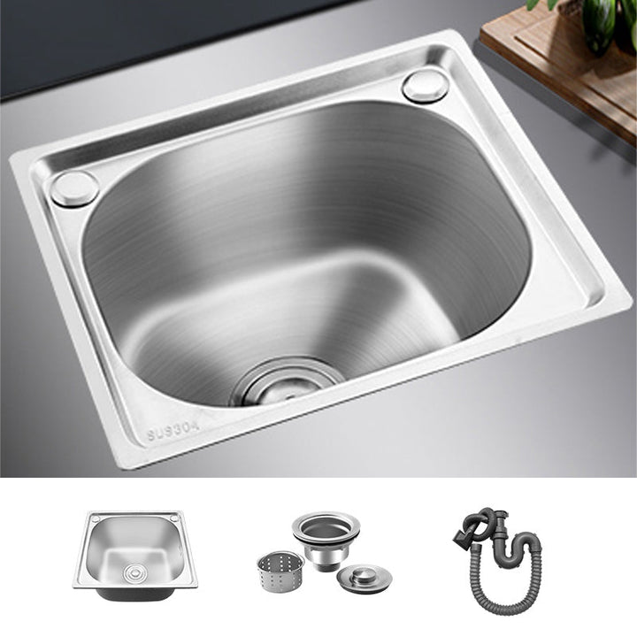 Modern bar prep mirror stainless steel with faucet workstation strip