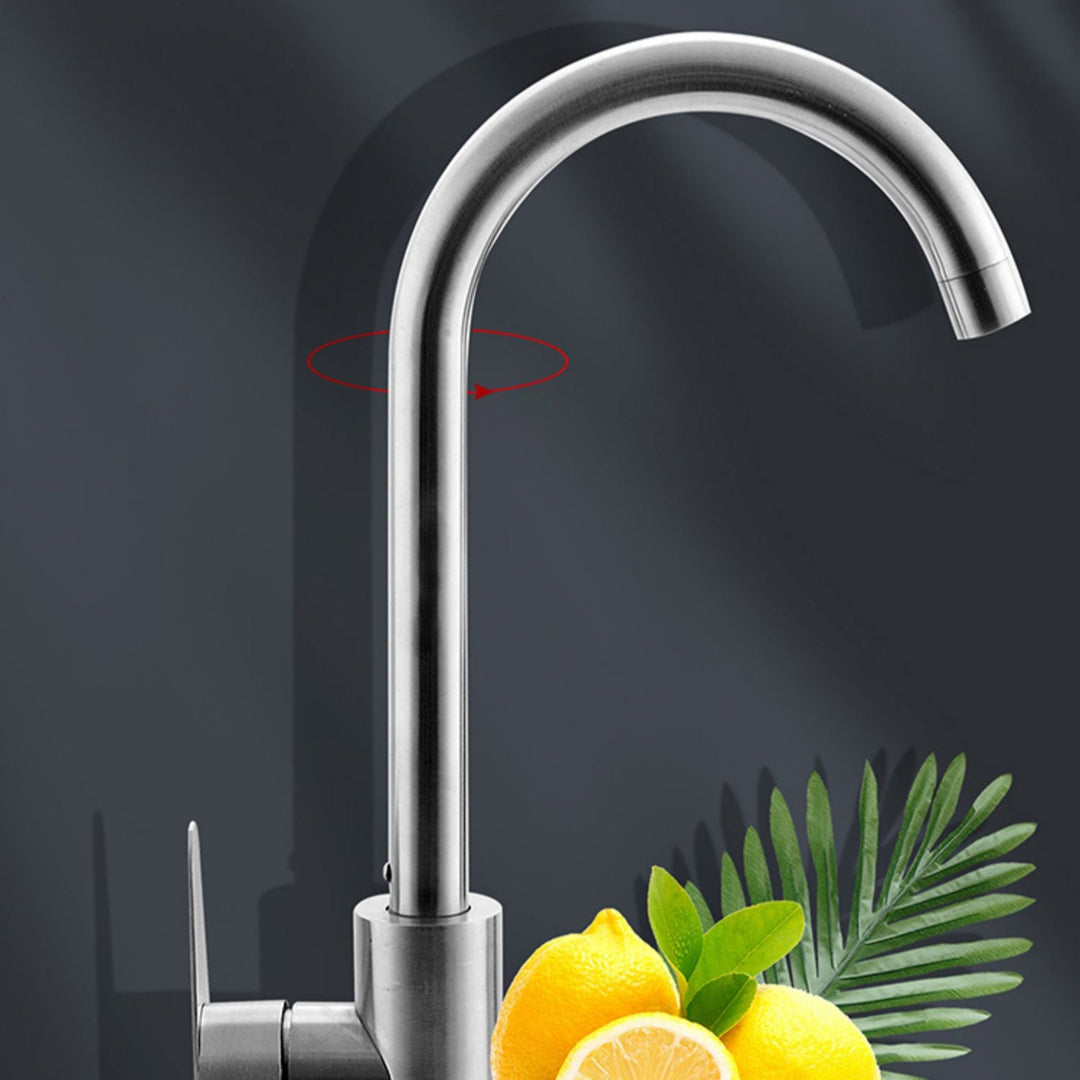 Modern bar prep mirror stainless steel with faucet workstation strip
