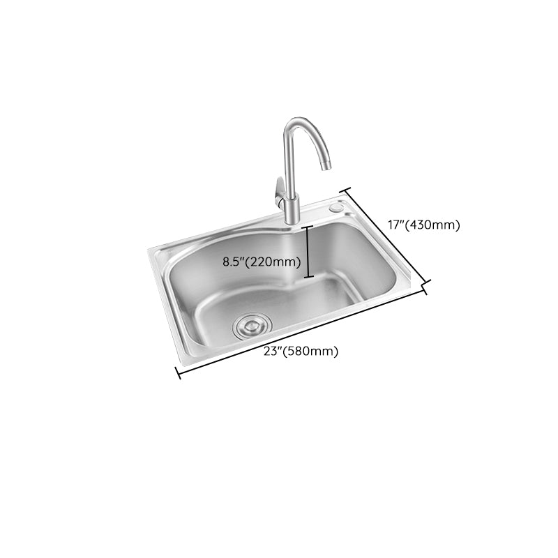 Modern bar prep mirror stainless steel with faucet workstation strip