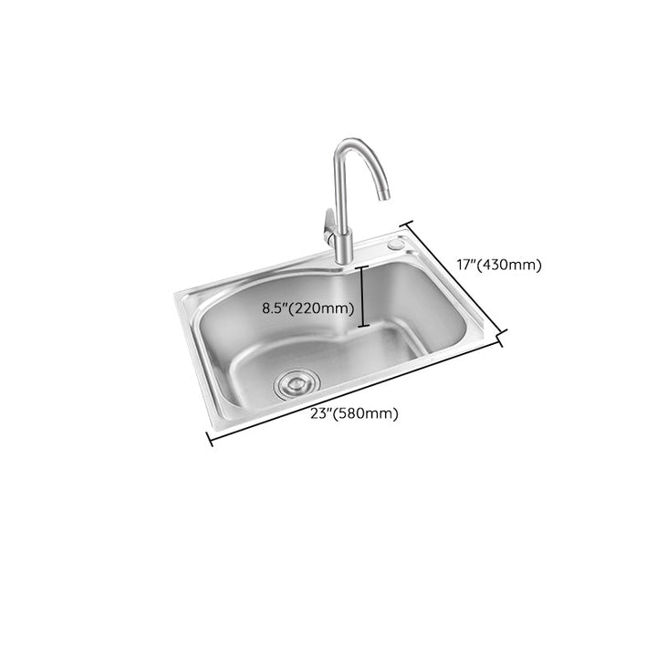 Modern bar prep mirror stainless steel with faucet workstation strip