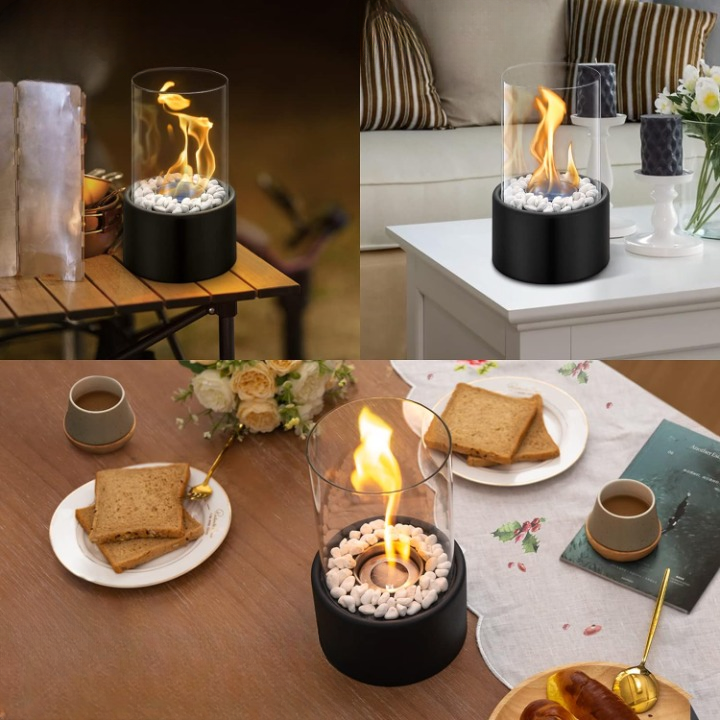 Stylish &amp; modern table fire lantern