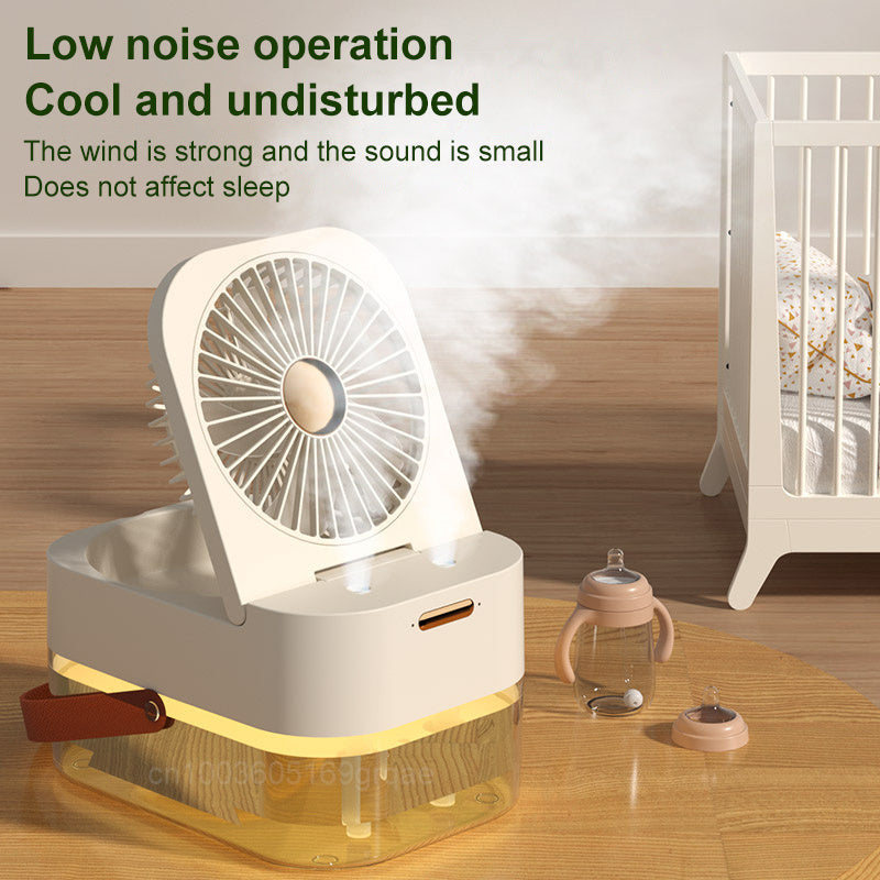Portable Spray Fan With Night Light |