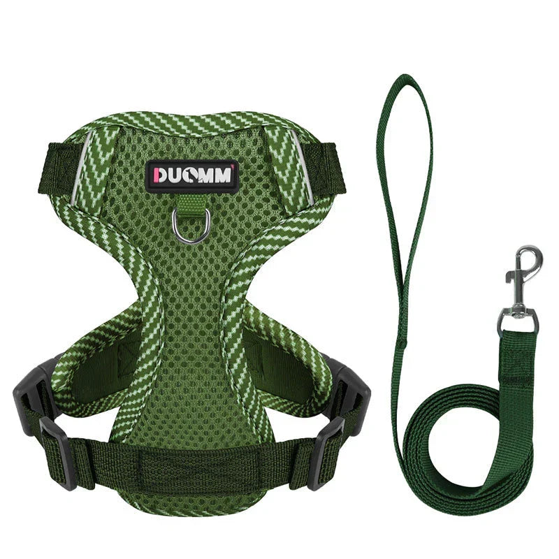 Reflective Dog Harness and Leash Set for Small Dogs – SafeStep Bowlift