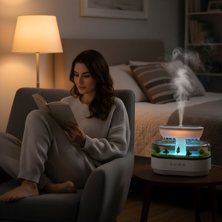 Dry-Air Relief – Quiet LED Night Light – Soothe Skin &amp; Breathing – Calm Relaxing Sleep for Home &amp; Bedroom