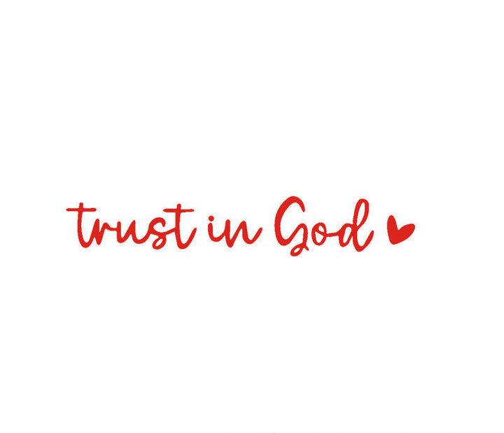 “Trust in God” Rear-View Mirror Decal