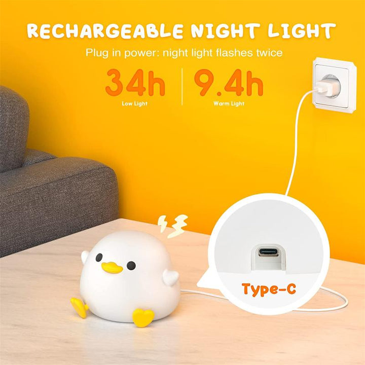 Ducky Buddy Lamp - Soothing Night Light For A Better Sleep Of Your Child