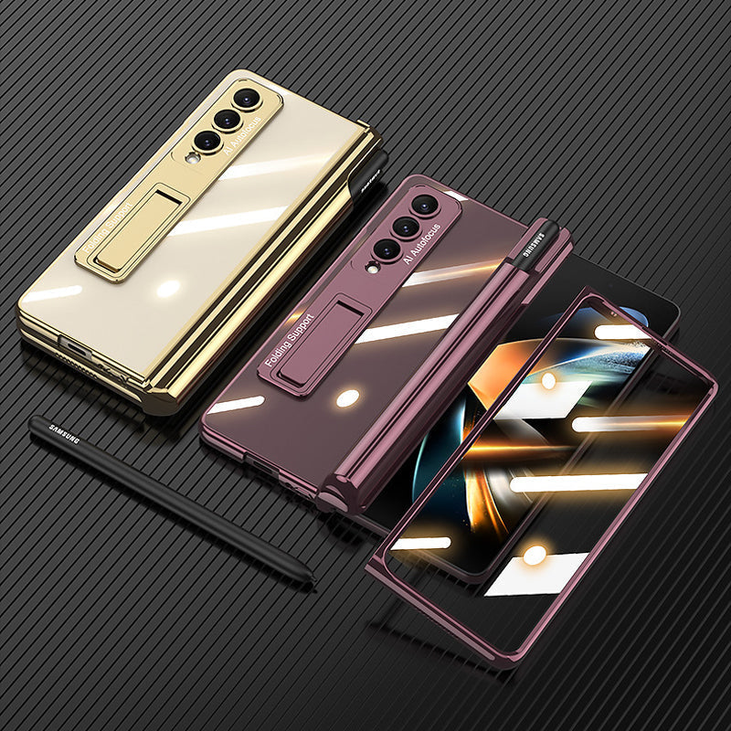 Samsung foldable phone case with integrated film