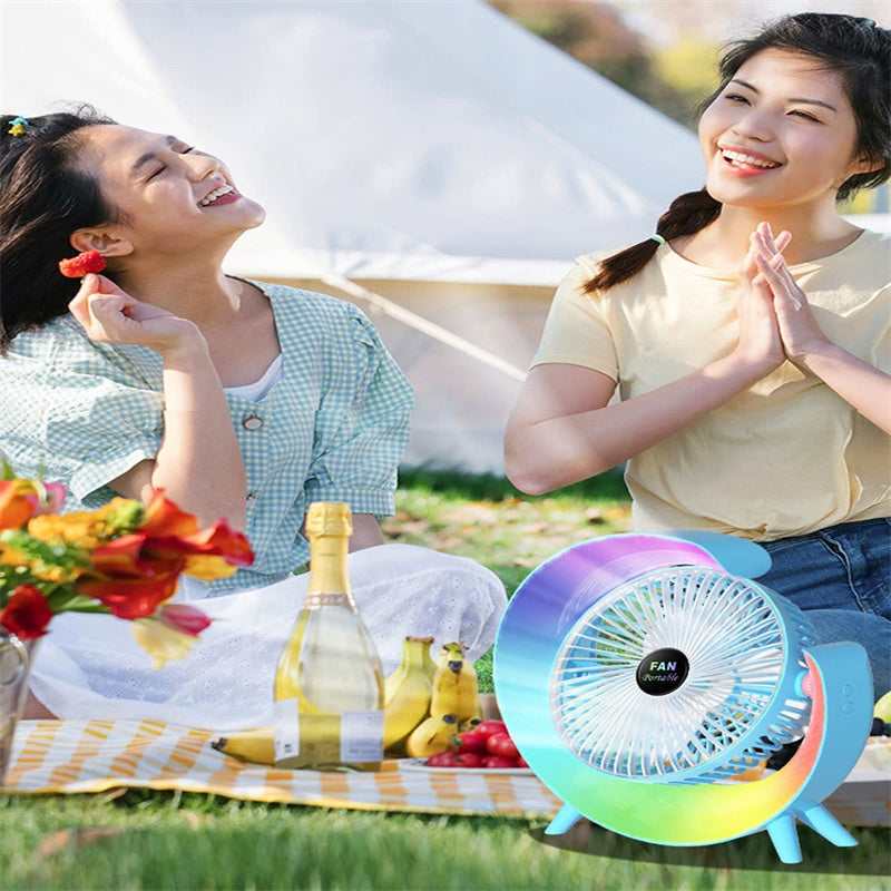 USB-Charging Night Light Mini Fan |