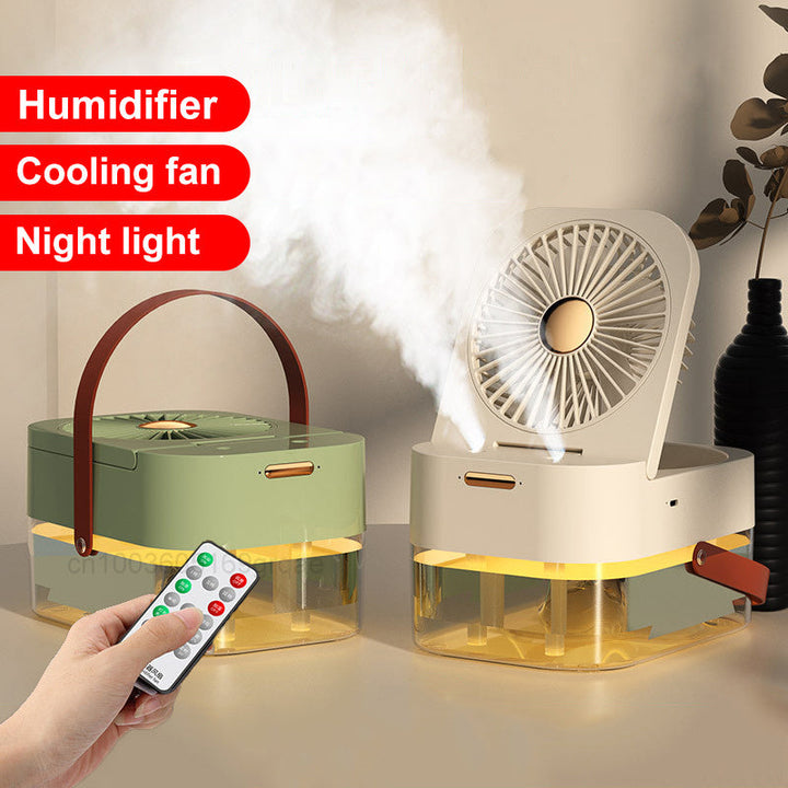 Portable Spray Fan With Night Light |