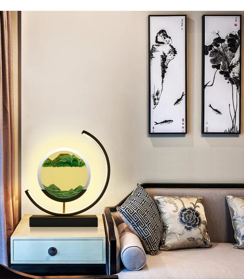 Balance Sand Art Lamp | Best Lava Lamps-Inspired Space Lamp, Cool LED Night Light for Relaxing Bedroom &amp; Living Room Decor