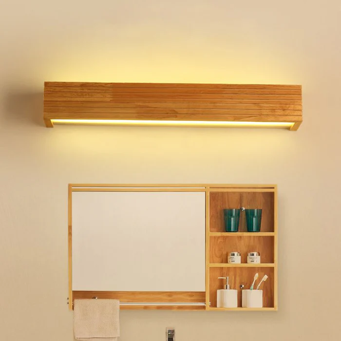 Wooden Wall Lights for Bathroom Mirrors – Stylish Functional Illumination for Home Decor &amp; Vanity Lighting