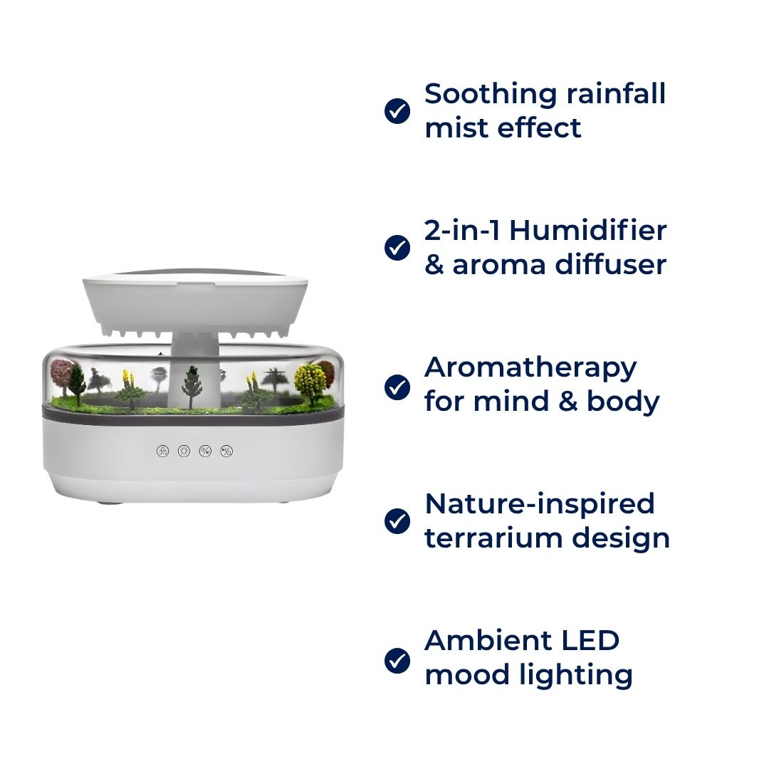 Dry-Air Relief – Quiet LED Night Light – Soothe Skin &amp; Breathing – Calm Relaxing Sleep for Home &amp; Bedroom