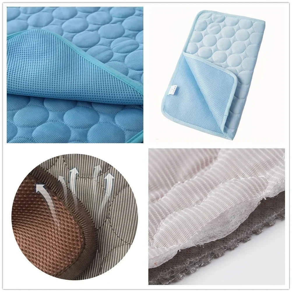 Extra Large Dog Cooling Mat | Summer Pet Bed for Small &amp; Big Dogs | Durable Blanket for Cats &amp; Sofa Protection - Ice Pad Blanket | Bowlift