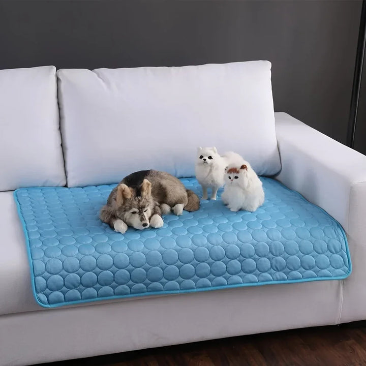 Extra Large Dog Cooling Mat | Summer Pet Bed for Small &amp; Big Dogs | Durable Blanket for Cats &amp; Sofa Protection - Ice Pad Blanket | Bowlift