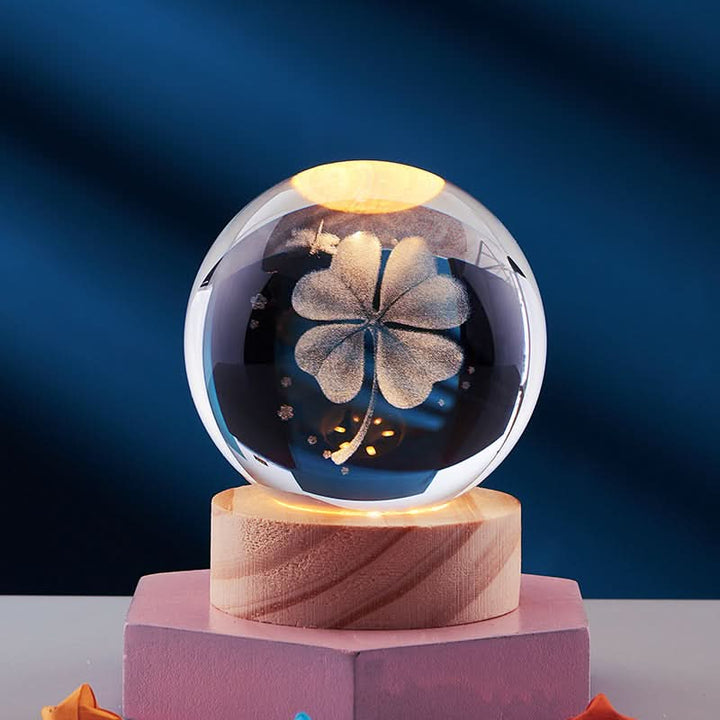 Elegant 3D LED Night Light with Sparkling Star Effect