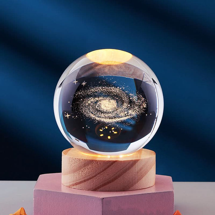 Elegant 3D LED Night Light with Sparkling Star Effect