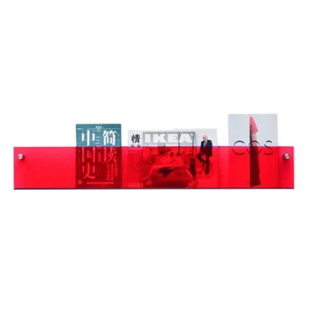 BowLift | ClearLine – Stylish Acrylic Wall Shelf for Magazines