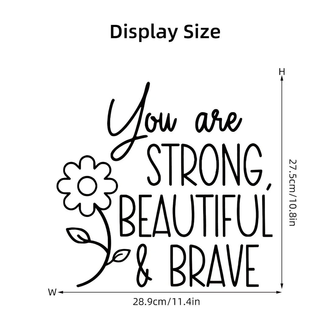 Daily Affirmation Quotes Mirror Stickers Removable Peel N Stick Vinyl Decals For Bathroom Bedroom Inspirational Home Decor Touches |